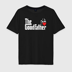 Футболка оверсайз мужская The godfather love, цвет: черный