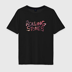 Мужская футболка оверсайз The Rolling Stones - logo