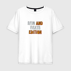 Мужская футболка оверсайз Rom and death edition