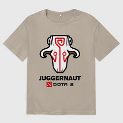 Футболка оверсайз мужская Juggernaut Dota 2, цвет: миндальный