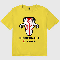 Футболка оверсайз мужская Juggernaut Dota 2, цвет: желтый