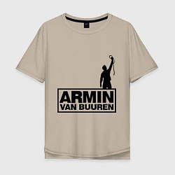 Футболка оверсайз мужская Armin van buuren, цвет: миндальный