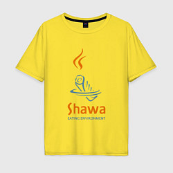 Футболка оверсайз мужская Shawa eating environment, цвет: желтый