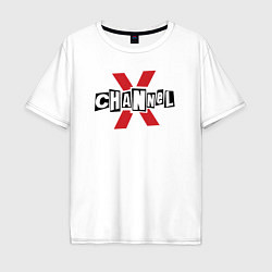 Футболка оверсайз мужская Channel X из GTA V, цвет: белый