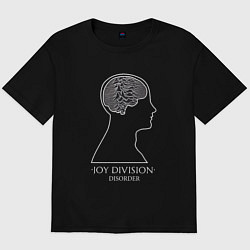 Футболка оверсайз мужская Joy Division - Disorder, цвет: черный