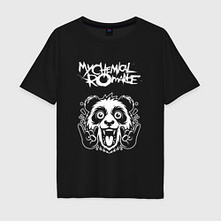 Мужская футболка оверсайз My Chemical Romance rock panda