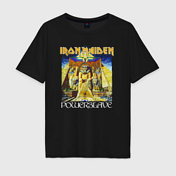 Футболка оверсайз мужская Iron Maiden Powerslave, цвет: черный