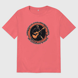 Мужская футболка оверсайз Играл на гитаре и выиграл