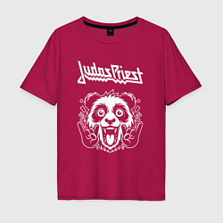 Мужская футболка оверсайз Judas Priest rock panda
