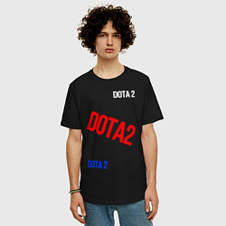 Футболка оверсайз мужская Dota 2 любитель, цвет: черный — фото 2
