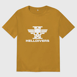Мужская футболка оверсайз Helldivers 2: Logo