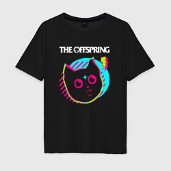 Футболка оверсайз мужская The Offspring rock star cat, цвет: черный