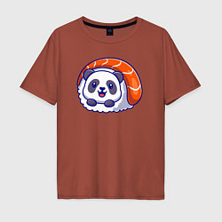 Мужская футболка оверсайз Roll panda