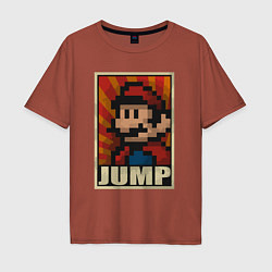 Мужская футболка оверсайз Jump Mario