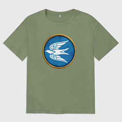 Футболка оверсайз мужская Франки Rome: Total War, цвет: авокадо