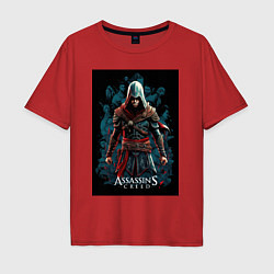 Мужская футболка оверсайз Assassins creed старый стиль