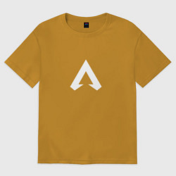 Футболка оверсайз мужская Logo apex, цвет: горчичный