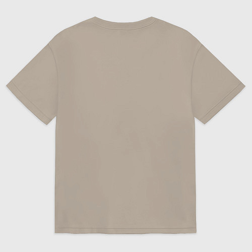 Мужская футболка оверсайз Самый лучший Слава / Миндальный – фото 2