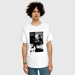 Футболка оверсайз мужская Chet Baker in concert, цвет: белый — фото 2