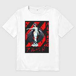 Футболка оверсайз мужская Альбедо хранитель этажей, цвет: белый