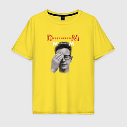 Футболка оверсайз мужская Depeche Mode - Fletch memento mori, цвет: желтый