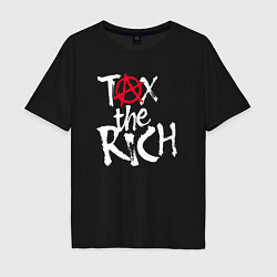 Мужская футболка оверсайз Tax the rich