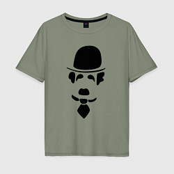Мужская футболка оверсайз Чаплин лого