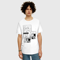 Футболка оверсайз мужская Очень приятно Бог Томоэ, цвет: белый — фото 2