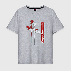 Мужская футболка оверсайз Depeche Mode - Roses violator