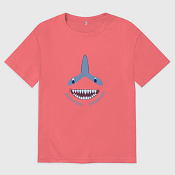 Футболка оверсайз мужская Зубная фея, цвет: коралловый