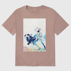 Футболка оверсайз мужская Ванитас Ной Архивист, цвет: пыльно-розовый