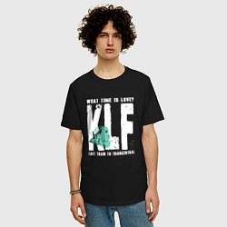 Футболка оверсайз мужская Klf - What time is love, цвет: черный — фото 2