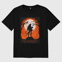 Футболка оверсайз мужская Реинкарнация безработного Гилейн Дедорудия, цвет: черный