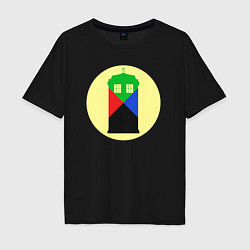 Мужская футболка оверсайз Tardis color