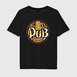 Мужская футболка оверсайз Beer pub