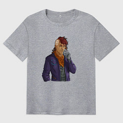 Футболка оверсайз мужская Randy - RimWorld, цвет: меланж