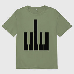 Мужская футболка оверсайз Fuck your music!