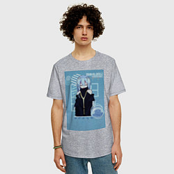 Футболка оверсайз мужская О моём перерождении в слизь Римуру Темпест девушка, цвет: меланж — фото 2