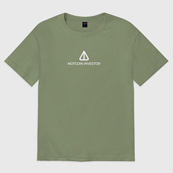 Футболка оверсайз мужская Notcoin, цвет: авокадо
