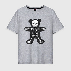 Мужская футболка оверсайз Skeletor bear