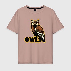 Мужская футболка оверсайз Owls