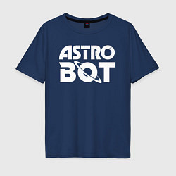 Мужская футболка оверсайз Astro bot logo