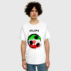 Футболка оверсайз мужская Сборная Ирана, цвет: белый — фото 2