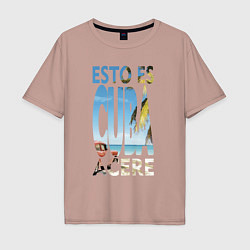 Мужская футболка оверсайз Куба - esto es Cuba, acere