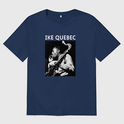 Футболка оверсайз мужская Tribute to Ike Quebec, цвет: тёмно-синий