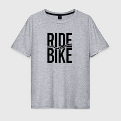 Мужская футболка оверсайз Black ride bike