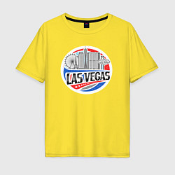 Мужская футболка оверсайз Город Лас-Вегас