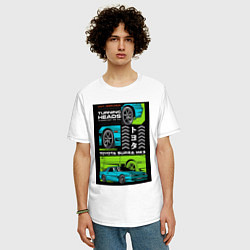 Футболка оверсайз мужская Toyota Supra JDM, цвет: белый — фото 2