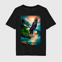 Мужская футболка оверсайз Парящий орел