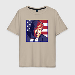 Мужская футболка оверсайз Президент Дональд Трамп